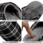 Womens Mens Memory Foam Slippers Fuzzy Lined Indoor Comfort Slip On House Shoes