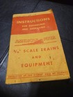 1947 American Flyer 3 16  Scale Trains And Equipment Instruction Booklet