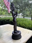 Antique Bronze Tibetan Tara Statue 16    High Inlaid Stones