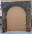 Antique Arched Opening Cast Iron Fireplace Surround 28 1 2  H X 25    W X 3  D