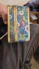 Antique  Chinese Cloisonne Trinket Box Millennium Flowers Background 