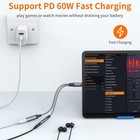 Usb C To 3 5mm Headphone And Charger Adapter  2-in-1 Type C 1-pack  Grey 