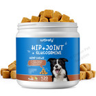 Hemp Glucosamine Hip And Joint Supplement 120 Mobility Chews For Dogs