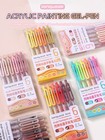 6-90 Colors Acrylic Painting Pen Set Markers Drawing Art Supplies