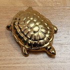 Vintage Avon Golden Turtle Solid Perfume Sweet Honesty Compact  07 Oz 2 25    Nos
