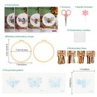 4 Embroidery Starter Kit For Beginners Cross Stitch Stamped Diy Craft Tool