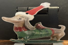 Lot Of 9 Dachshund Christmas Ornaments Acrylic Wiener Dog Holiday Decorations Ne