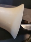 Vintage Opaque Milk Glass Brass Ceiling Light Fixture Pendant