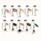 10pcs Spinning Lure Kit With Box Metal Fishing Baits For Trout  Bass  Salmon