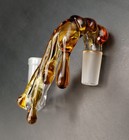 14mm Light Honey Drip Glass Drop Down Attachment Adapter