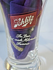 Vintage Schlitz Sham Beer Glass The Beer That Made Milwaukee Famous Logo 6  Tall