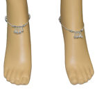 Women Ankle Anklet Foot Chain Silver Plated Payal Bracelets Soft Bells Jewellery