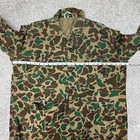Vintage Frogskin 1970s World Famous Duck Camo Camouflage Button Shirt Pants Suit