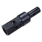 Titan Attachments Auger Bit Adapter 2  Hex To 2  Round 22 Lb  Steel