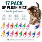 Cat Mouse Toys 17 Pack  Interactive Cat Toys For Indoor Cats  Catnipscented P   