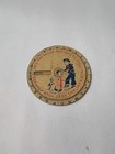 Vintage 1930s Cracker Jack Toy Prize Tin Lithograph Fortune Teller Wheel Spinner