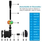 15w 220 Gph Submersible Fountain Pump With Led Light  Ultra Quiet Adjustable    