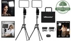 2 Pack Led Video Light Kit Photography Lighting 13  Studio Lights Tripod