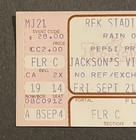 The Jacksons Victory Tour concert Ticket Stub 9 21 1984 rfk Stadium rare