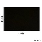 5pcs Black Self Adhesive Felt Sheets  Soft Velvet Sticky Back Felt For Jewelr   