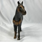 Vintage Lot Of 3 Cast Metal Horse Statues Equestrian Figurines Bronze Tone