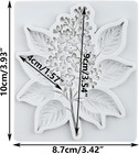 Flower Polymer Clay Mold Flower Branch Leaf Silicone Molds For Diy Crafts Epoxy