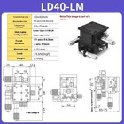 Ld40-lm Xyz Axis Displacement Stage 3 Axis Manual Fine-tuning Lifting Table Ld60