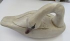 Hand Carved Beautiful Wooden Swan Decoy Made In Canada