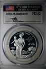 2018-w 1oz  100 Proof Platinum Eagle Life Pcgs Pr70 Dcam Fdoi Mercanti Signed
