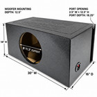 Single  1x12  Mega Super Bass Series Vented Subwoofer Box Ported