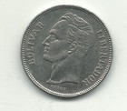 High Grade Au 1973 Venezuela 5 Bolivares Coin-doubling Obverse Edges-feb103