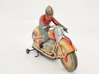 1960s Technofix G e  255 Motorcycle Tin Toy Metal Wind Up Toy No Key