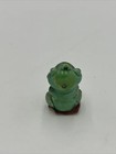 Vintage  Mini Ceramic Frog Figurine With Arms Crossed  1 5 