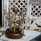Steampunk Decor Orrery  Piece For Book Shelves Brass And Steel Orrery