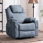 360   Swivel Rocker Recliner Chair Single Sofa Glider W  Massage Heat Usb Ports