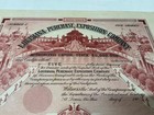 Red 1903 Louisiana Purchase Exposition Co  Unissued Stock Certificate