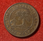 Prince Edward Island Cent 1871 Bronze Coin Km 4 T9269a