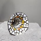 Tiffany-style Stained Glass Bell Tulip Lilly Flower Floral Lamp Shade  Vintage