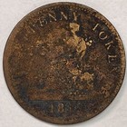 1812 Tiffin Half Penny Bank Token Canada Good G Coin  17754