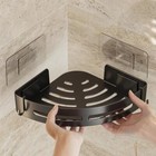 Adhesive Bathroom Shower Caddy Shelf  No Drill Shampoo   Towel Storage Organizer