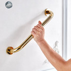 Gold Polished Brass Bathroom Bath Shower Safety Grab Bar Toilet Hand Rail Holder