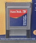 Vtg New 2001 Sandisk Pc Card Adapter Pcmcia Compactflash Memory Cards  sdcf-05 