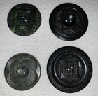 Varied Vintage Lot Of Molded  Carved Buttons  Sew Thru   Shank
