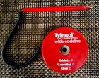 Vintage Tylenol Codeine Pen With Base Doc Office Sales Display