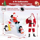 6 Ft Christmas Inflatable With Led Lights Indoor outdoor Lighted Xmas Inflatable