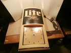 Vintage  Miller Lite Wall Hanging Lighted Beer Lighted  Bar Clock  Tested