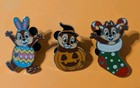 Disney Parks 2026 Hidden Mickey Wave A Chip Series 6 Pin Set   Christmas Chaser 