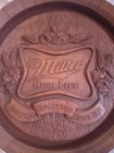 Vintage Miller High Life Beer Plastic Barrel Keg Bar Sign 6    X  18   