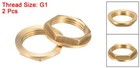 2pcs G1 Lock Nut With Flange Hex Brass Female Locknut For Plumbing