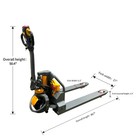 Apollolift Used 3300lb Lithium-ion Pallet Jack 48 x27  Fork Electric Pallet Jack